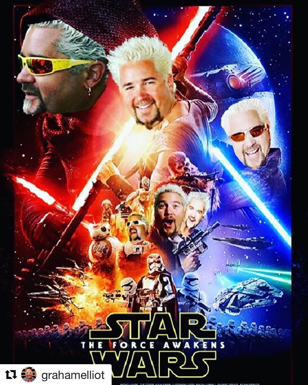 guy fieri crossover memes - star wars the force awakens