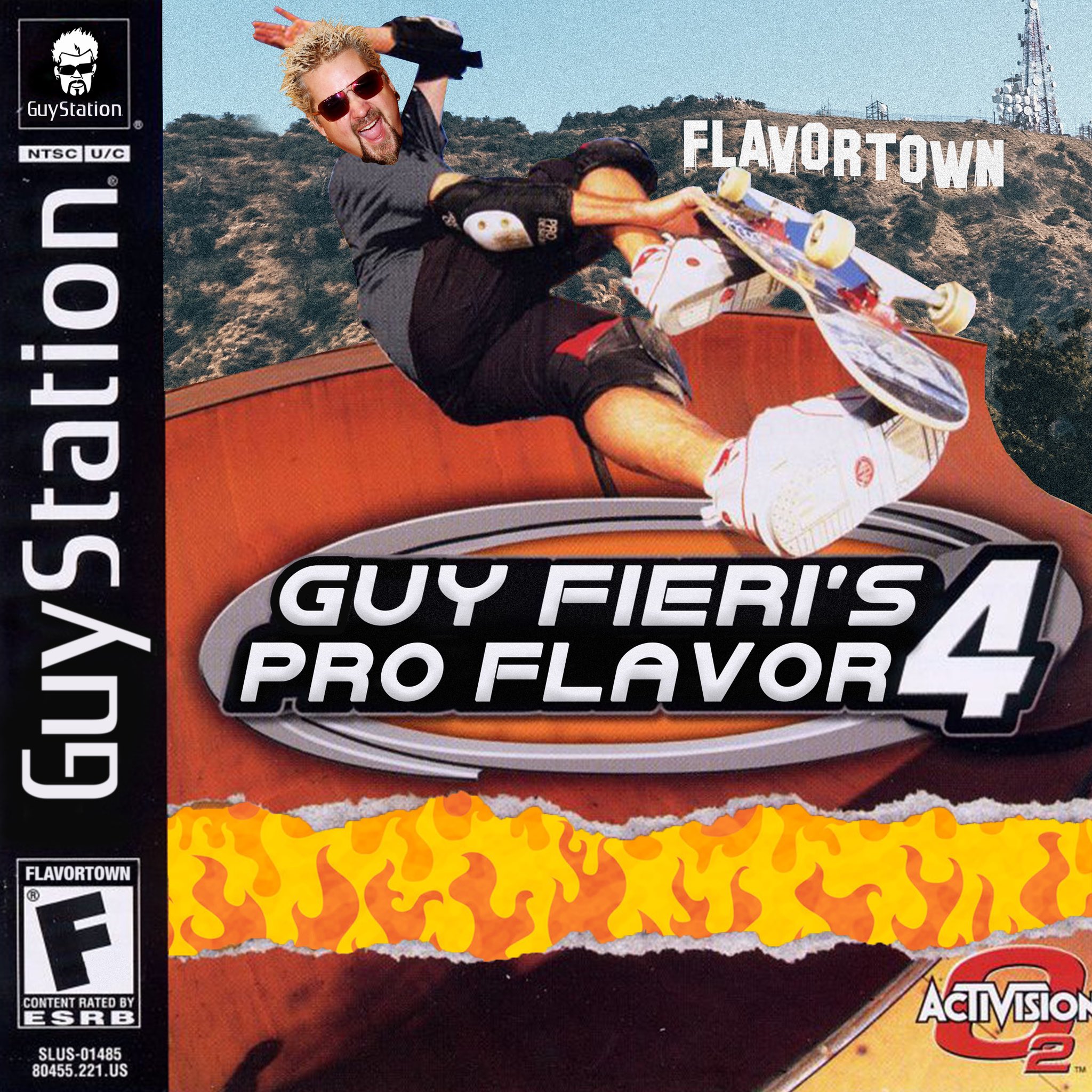 guy fieri crossover memes - guy fieri's pro flavor 4 tony hawk's pro skater flavortown