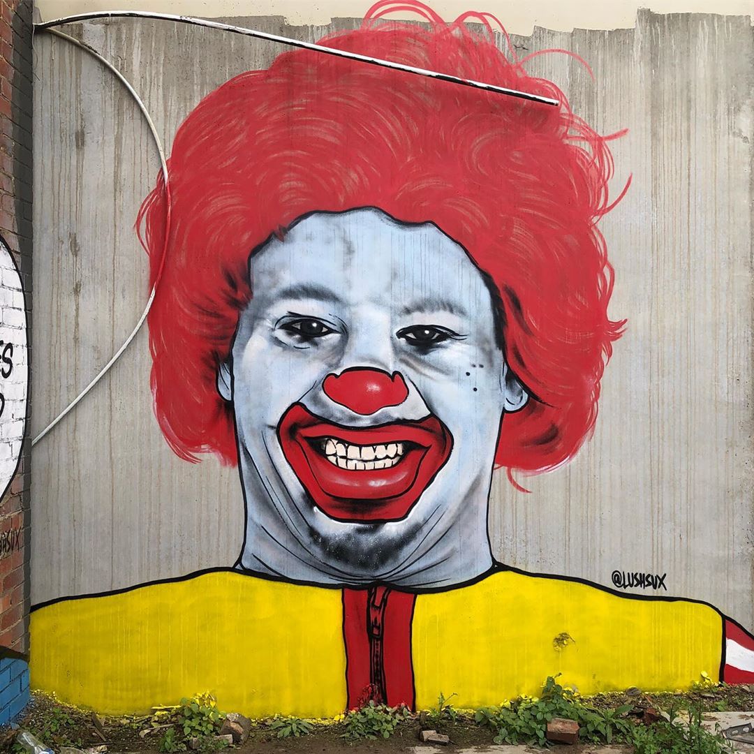 graffiti memes - eric andre clown blarf
