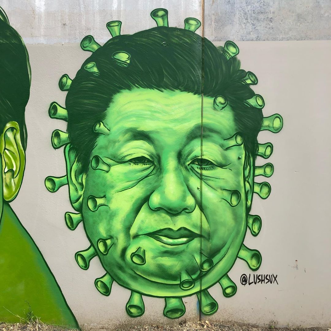 graffiti memes - china lied people died coronavirus