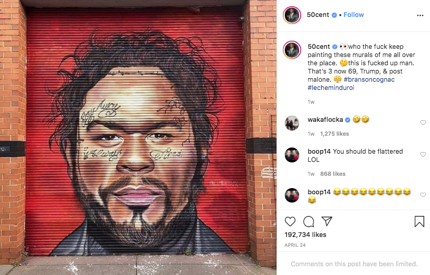50 cent lushsux - 50cent . M 50cent who the fuck keep painting these murals of me all over the place. this is fucked up man. That's 3 now 69, Trump, & post malone. Hd He wakaflocka Tw 1,275 boop 14 You should be flattered Lol w 858 Hikes boop 14 Odbobou 1