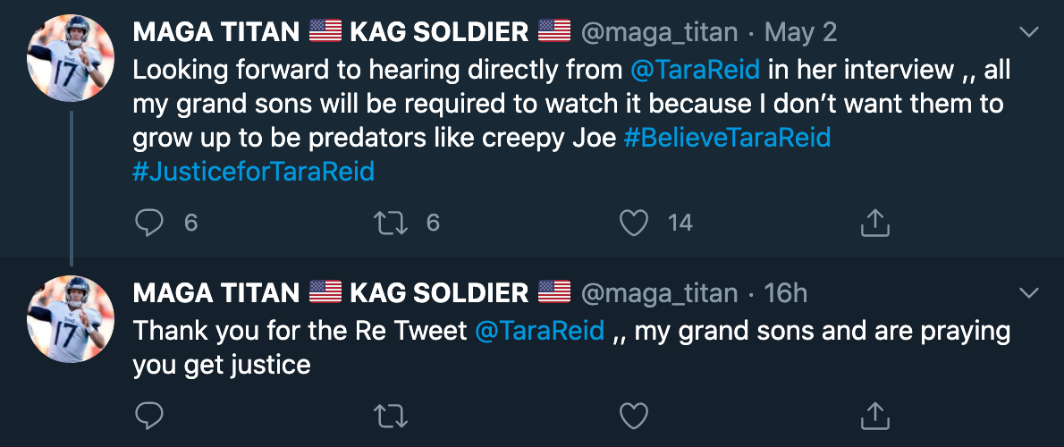 tara reid joe biden accuser - looking forward to hearing directly from tara reid in her interview, all my grand sons will be required to watch it because I don't want them to grow up to be predators like creepy joe. thank you for the re tweet tara reid, m
