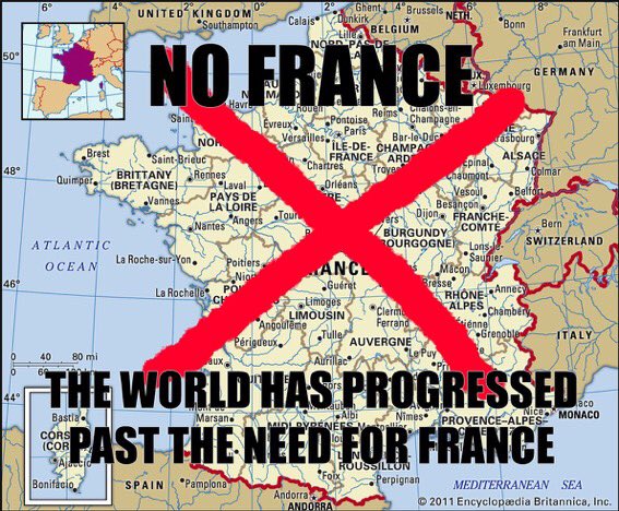 the world has progressed past the need for meme - no france the world has progressed past the need for france