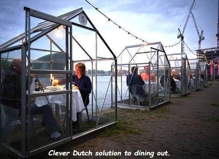 greenhouse - Clever Dutch solution to dining out.
