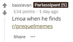 paper - bassievan Partassipant 1 134 points 1 day ago Lmoa when he finds rprequelmemes