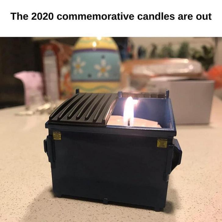 2020 dumpster fire candle - The 2020 commemorative candles are out