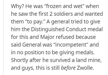 tom hanks quotes about irrfan khan - Why? He was "frozen and wet" when he saw the first 2 soldiers and wanted them "to pay." A general tried to give him the Distinguished Conduct medal for this and Major refused because said General was "incompetent" and 