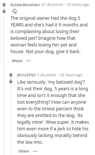 Limited liability company - Rubber Band Ham points . 22 hours ago The original owner had the dog 5 Years and she's had it 9 months and is complaining about losing their beloved pet? Imagine how that woman feels losing her pet and house. Not your dog, give