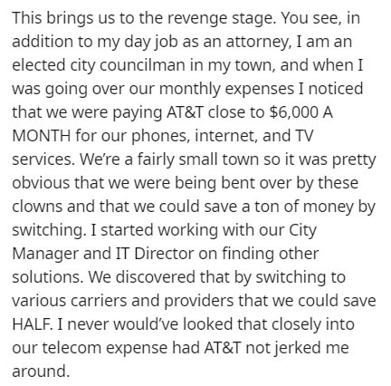 nibandh on parishram ka mahatva - This brings us to the revenge stage. You see, in addition to my day job as an attorney, I am an elected city councilman in my town, and when I was going over our monthly expenses I noticed that we were paying At&T close t