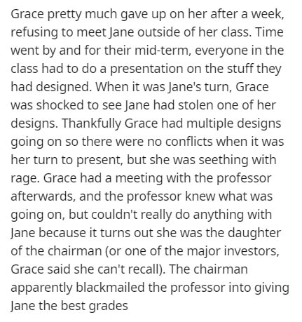 giannis twitter - Grace pretty much gave up on her after a week, refusing to meet Jane outside of her class. Time went by and for their midterm, everyone in the class had to do a presentation on the stuff they had designed. When it was Jane's turn, Grace 