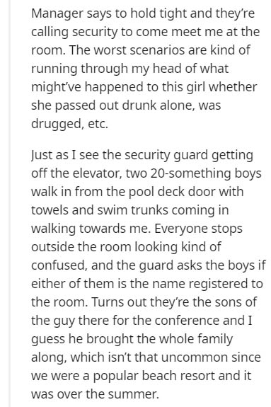 high school freshman tips - Manager says to hold tight and they're calling security to come meet me at the room. The worst scenarios are kind of running through my head of what might've happened to this girl whether she passed out drunk alone, was drugged
