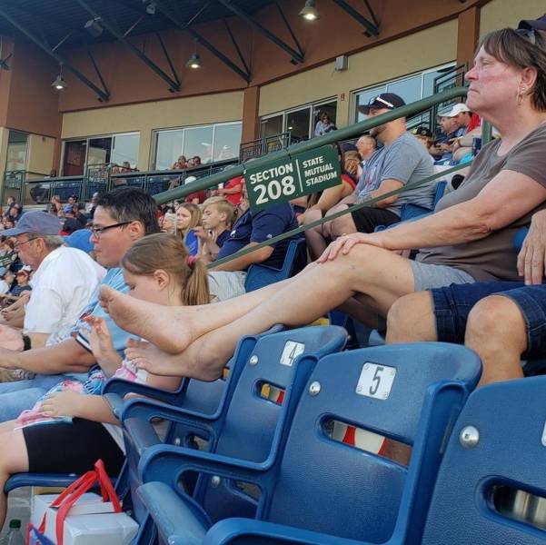 feet in your face - Section State Mutual Stadium 208 5 5