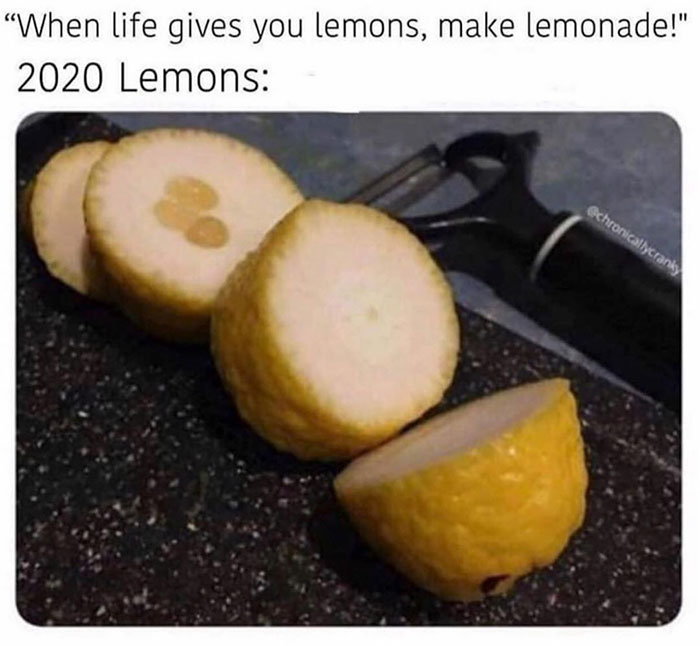 life gives you lemons meme - "When life gives you lemons, make lemonade!" 2020 Lemons