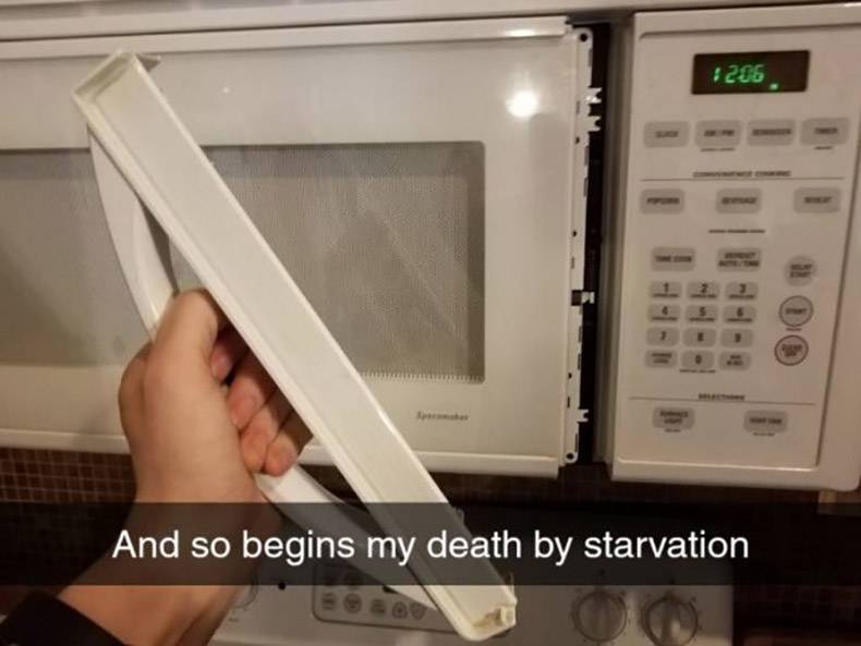 microwave oven - 286 And so begins my death by starvation