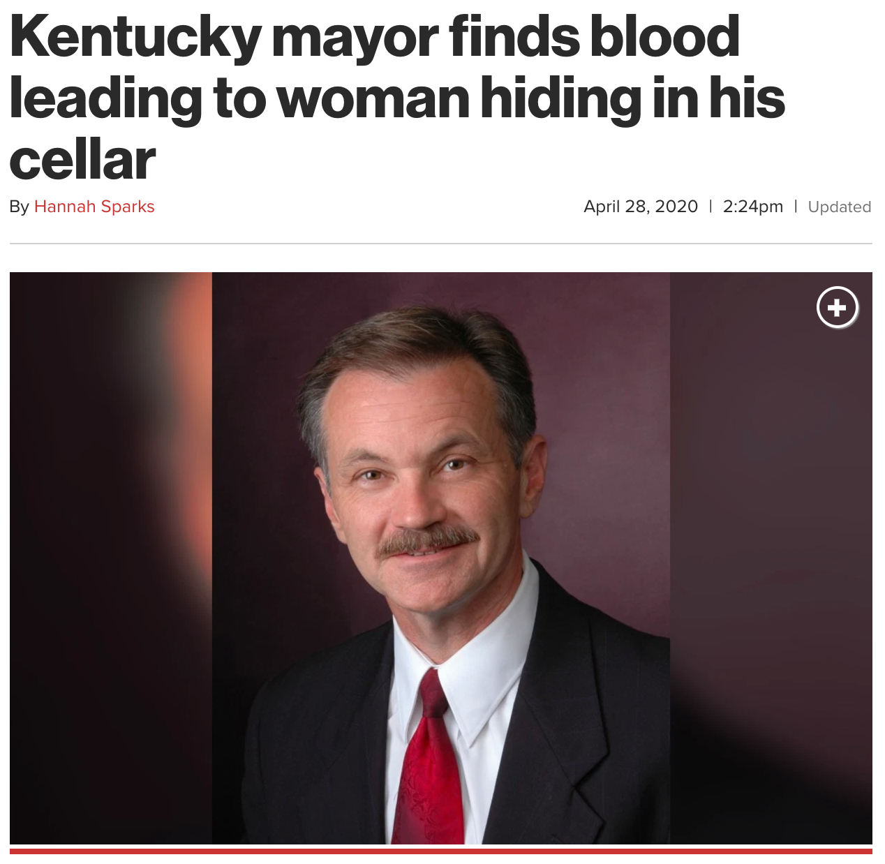 Kentucky mayor finds blood leading to woman hiding in his cellar