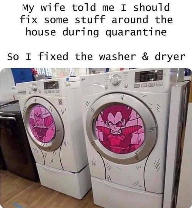 My wife told me I should fix some stuff around the house during quarantine So I fixed the washer & dryer