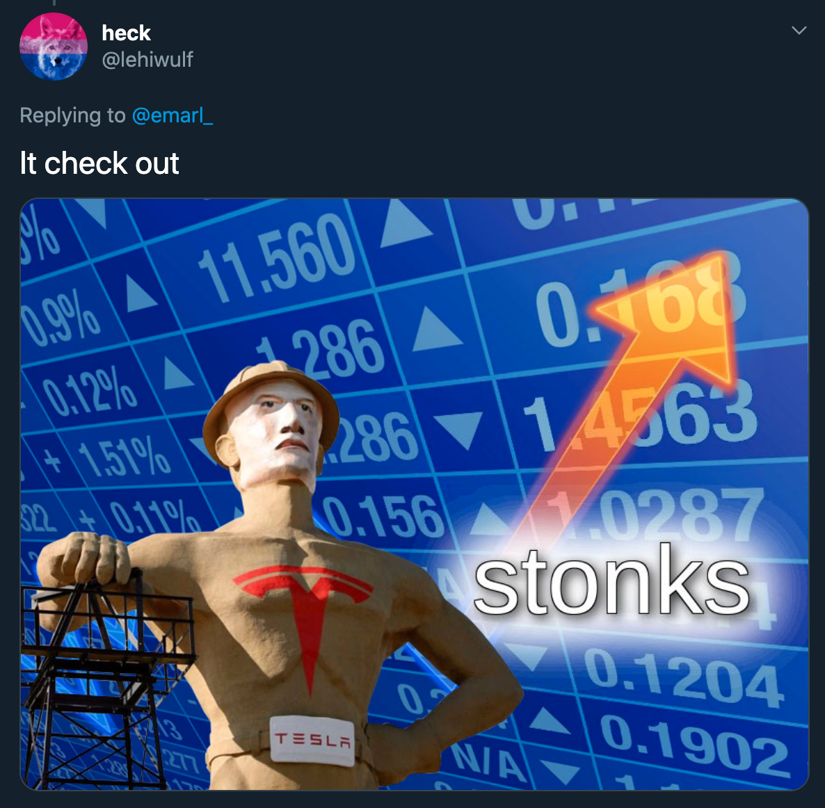 It check out - elon musk statue stonks