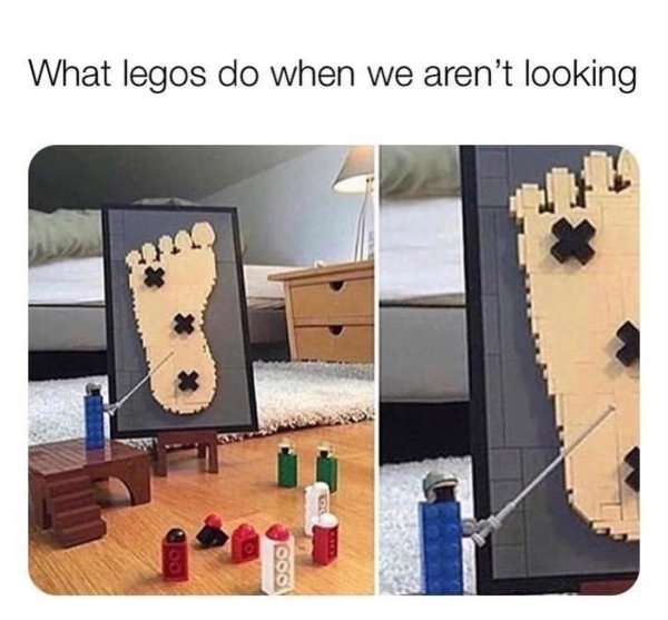 legos do when we aren t looking - What legos do when we aren't looking Ooo