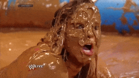 women mud wrestling