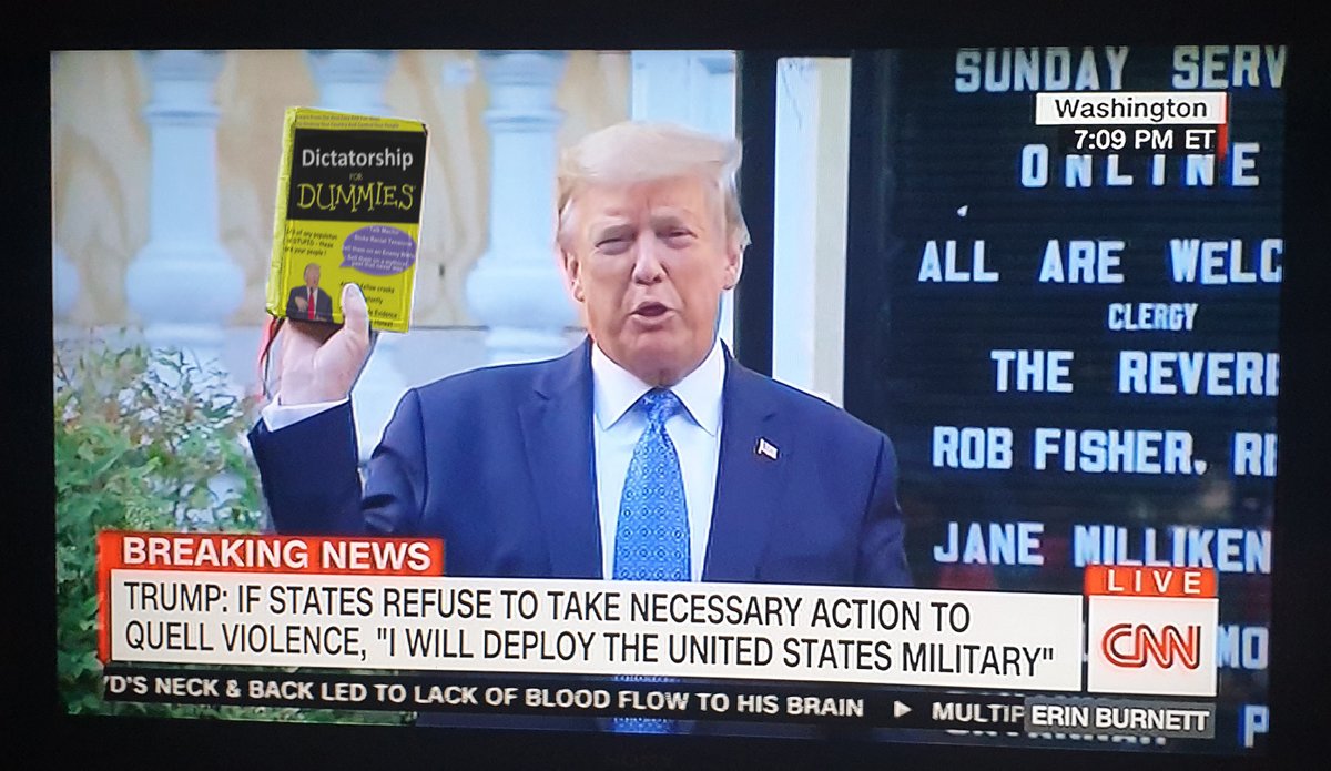 trump holding a bible meme - Dictatorship for Dummies