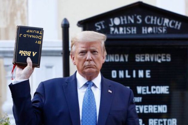 trump holding a bible meme - A bible by donald j trump