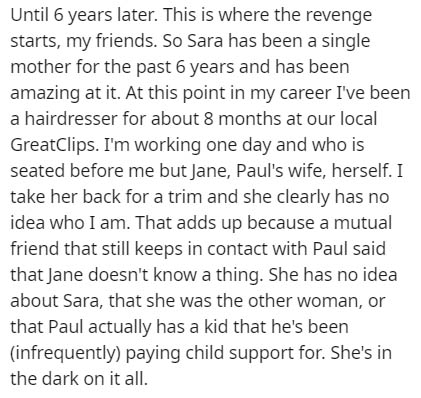 short stories about truth and lies - Until 6 years later. This is where the revenge starts, my friends. So Sara has been a single mother for the past 6 years and has been amazing at it. At this point in my career I've been a hairdresser for about 8 months