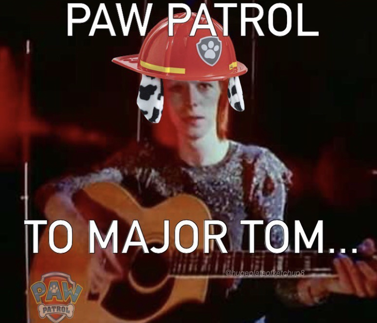 hugeplateofketchup8 jackson weimer song - Paw Patrol To Major Tom... 8 Patrol