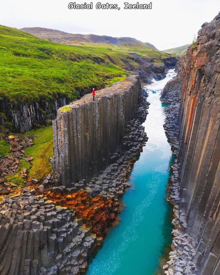 basalt canyon iceland - Glacial Gates, Iceland