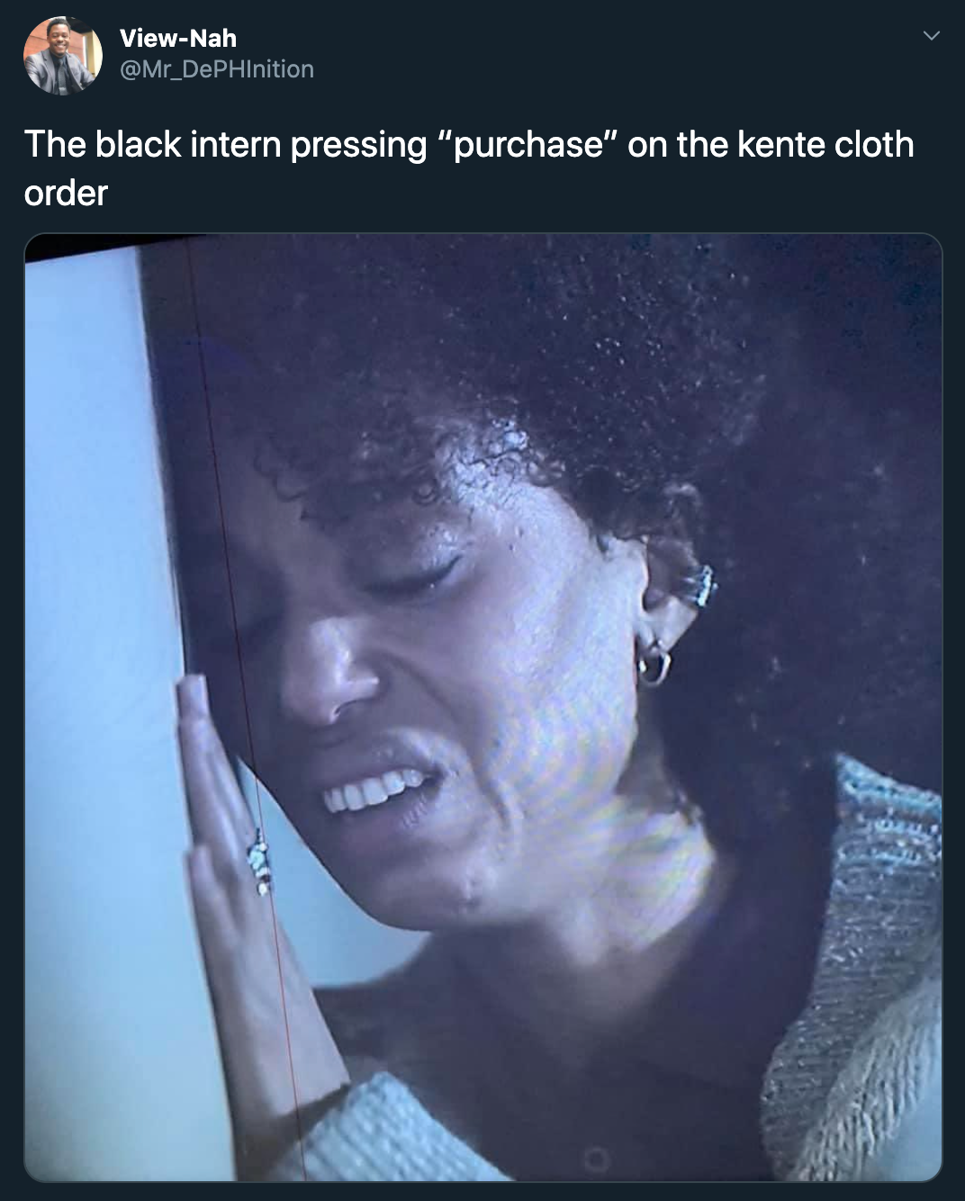 kerry washington stank face - The black intern pressing purchase on the kente cloth order