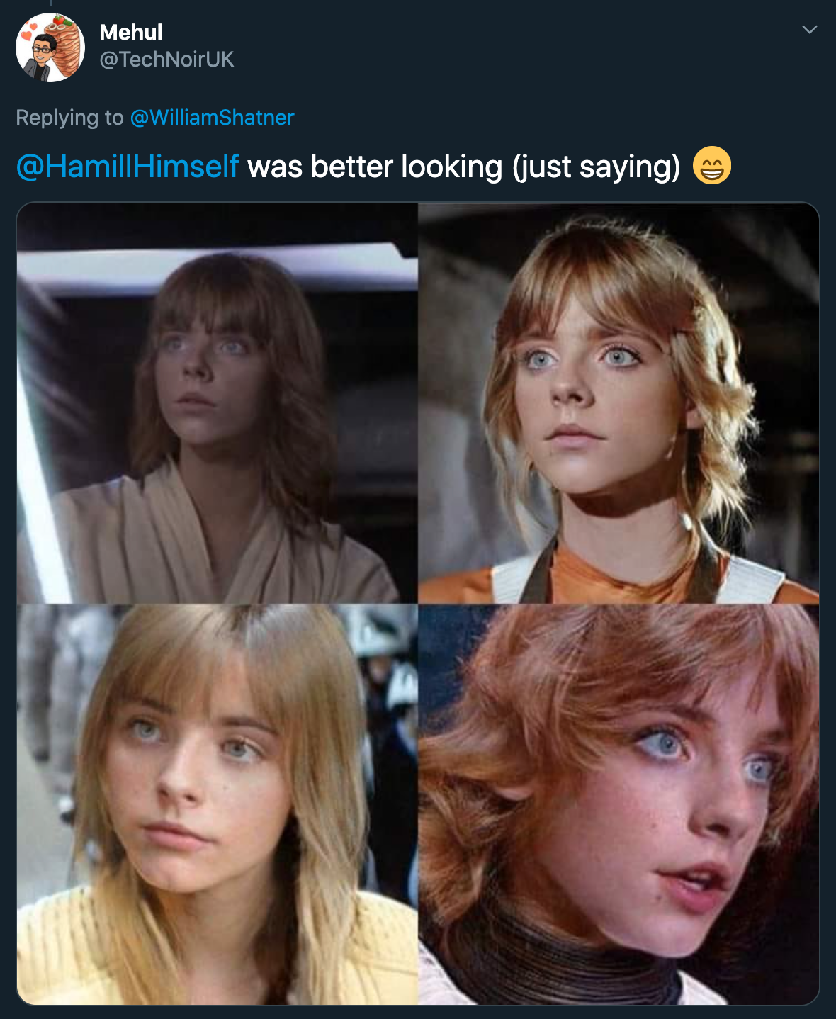 mark hamill was better looking just saying