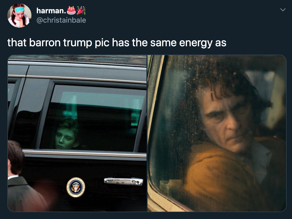 that barron trump pic has the same energy as