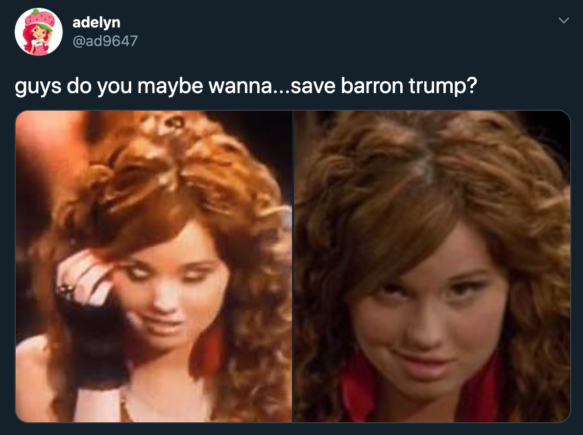 guys do you maybe wanna...save barron trump?