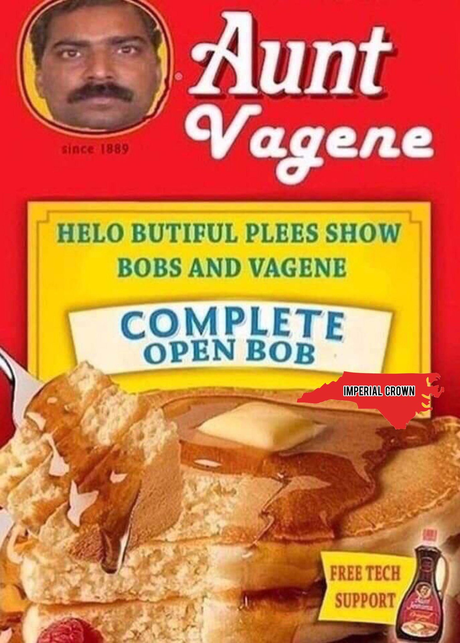 Aunt Vagene since 1889 Helo Butiful Plees Show Bobs And Vagene Complete Open Bob Imperial Crown Free Tech Support