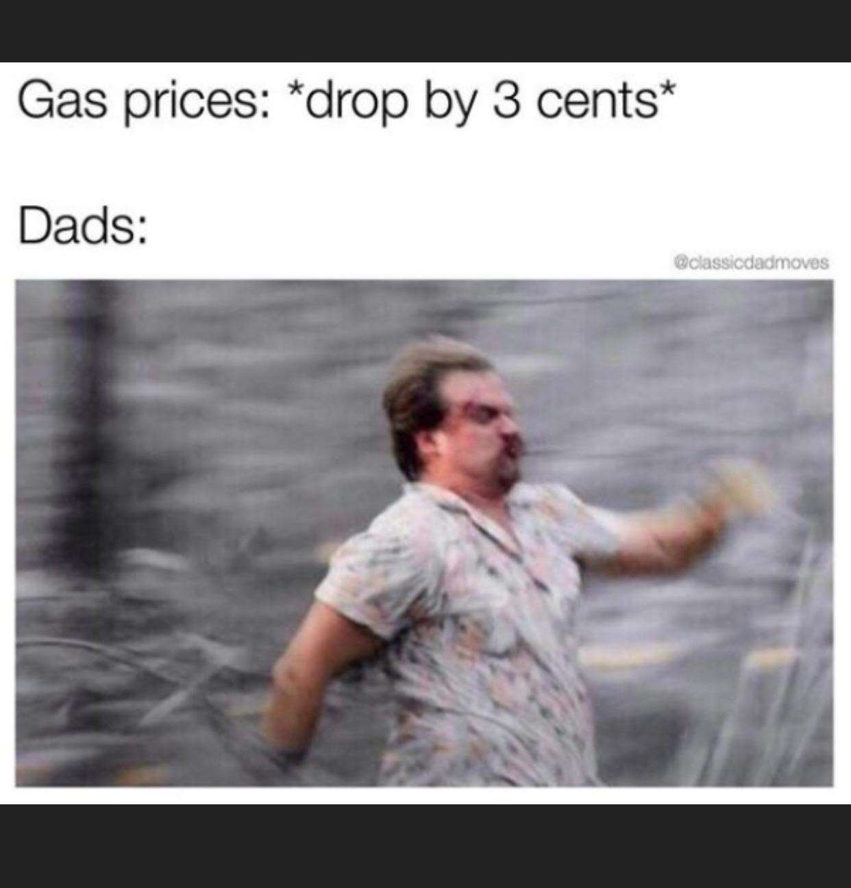 Gas prices drop by 3 cents Dads