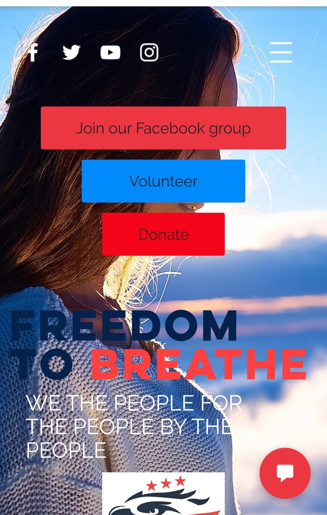 Join our Facebook group Volunteer Donate Freedom We The People For The People By The People