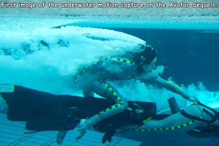 Avatar 2 - First image of the underwater motion capture on the Avatar Sequels.