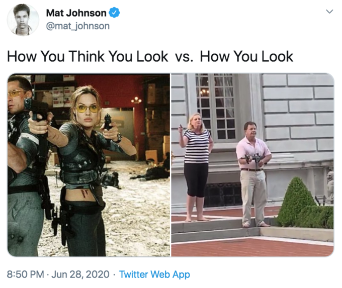 Ken and Karen -  Mat Johnson How You Think You Look vs. How You Look Twitter Web App