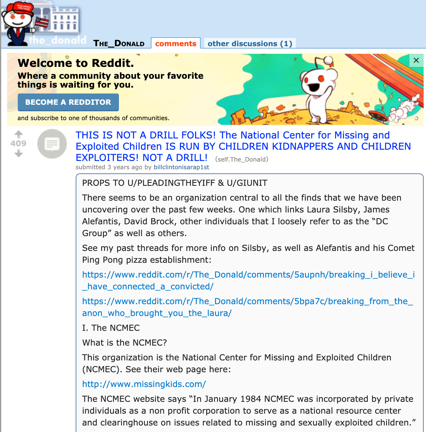 THE_DONALD  - This Is Not A Drill Folks! The National Center for Missing and…