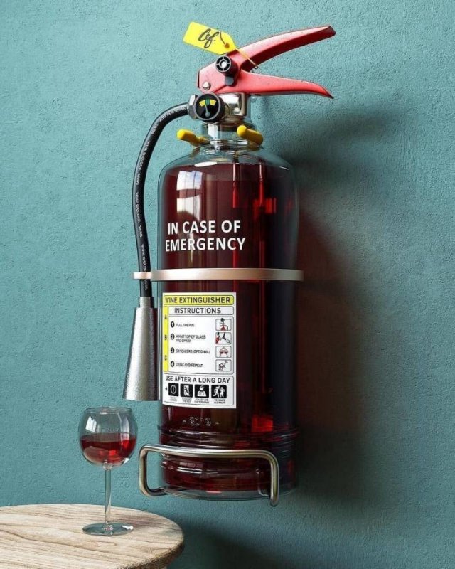 case of emergency wine fire extinguisher - of In Case Of Emergency Wine Extinguisher Instructions En Use After A Long Day