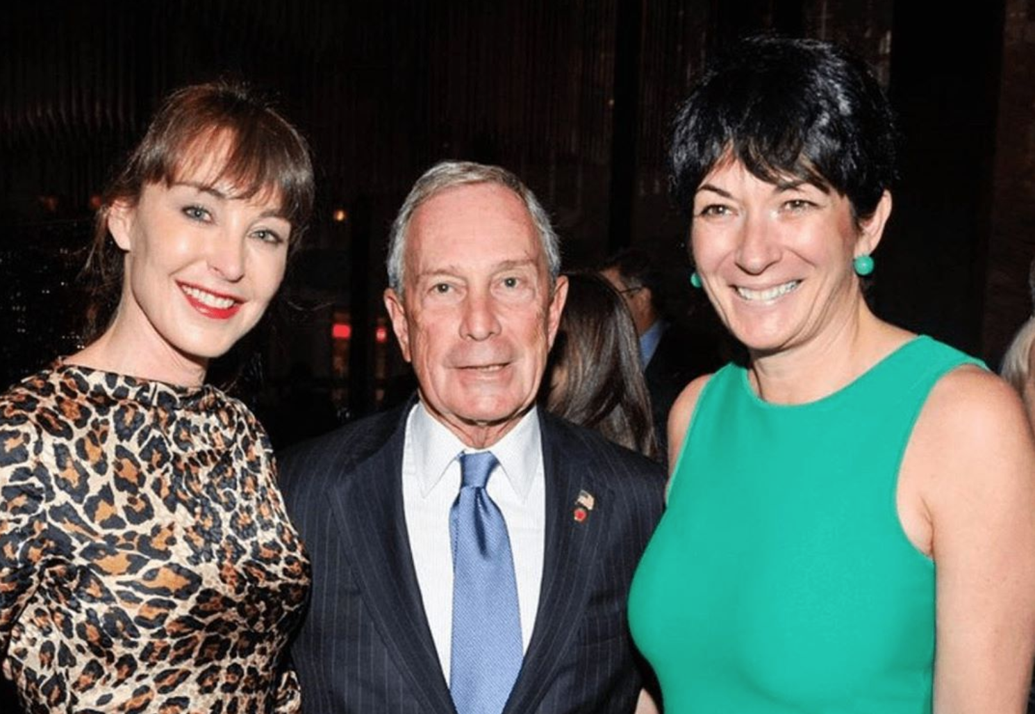 celebrities with ghislaine maxwell - mike bloomberg epstein