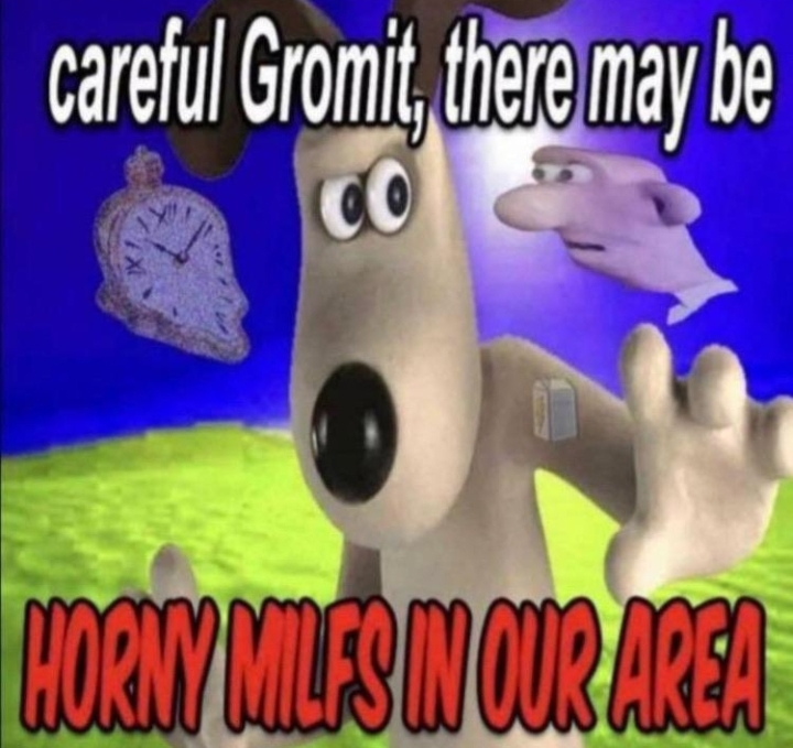 careful Gromit, there may be Horny Milfs In Our Area