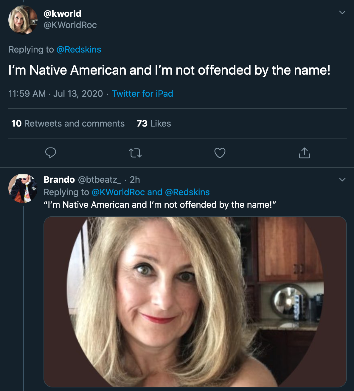 I'm native american and I'm not offended by the name!