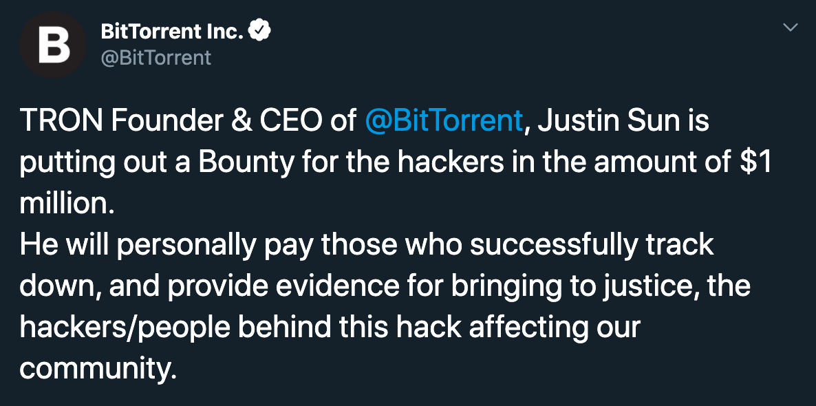 strawberry cheesecake meme - B BitTorrent Inc. Tron Founder & Ceo of , Justin Sun is putting out a Bounty for the hackers in the amount of $1 million. He will personally pay those who successfully track down, and provide evidence for bringing to justice, 