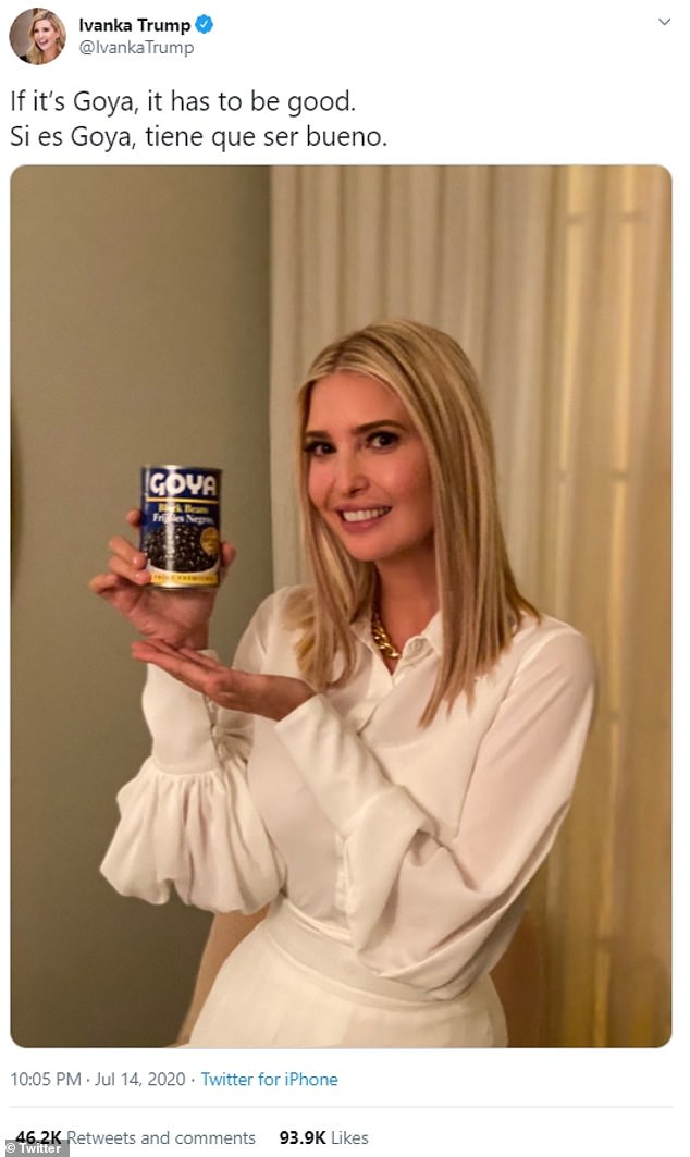 blond - Ivanka Trump Trump If it's Goya, it has to be good. Si es Goya, tiene que ser bueno. Goya Fr Twitter for iPhone and Twitter