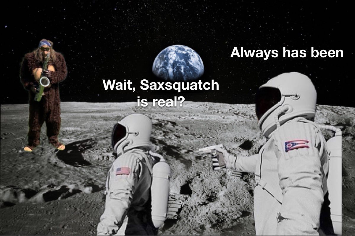 moon surface nasa - Always has been Wait, Saxsquatch is real?