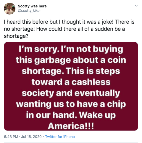 linkedin negativo - Scotty was here I heard this before but I thought it was a joke! There is no shortage! How could there all of a sudden be a shortage? I'm sorry. I'm not buying this garbage about a coin shortage. This is steps toward a cashless society