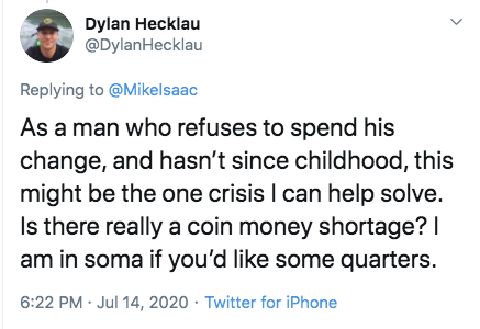 dance love sing live - Dylan Hecklau Hecklau As a man who refuses to spend his change, and hasn't since childhood, this might be the one crisis I can help solve. Is there really a coin money shortage? | am in soma if you'd some quarters. Twitter for iPhon