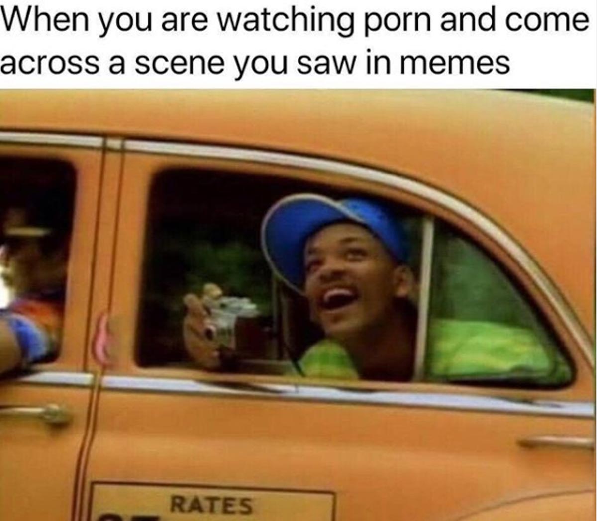 funny sex memes - principe di bel air meme - When you are watching porn and come across a scene you saw in memes Rates