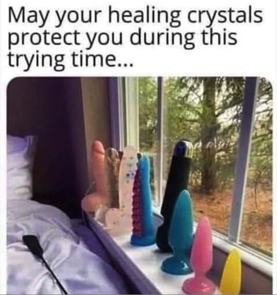 plastic - May your healing crystals protect you during this trying time...