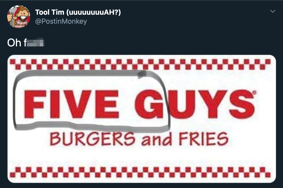 five guys burgers and fries - oh fuck 5G